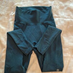 Worn once. Blue Lululemon leggings